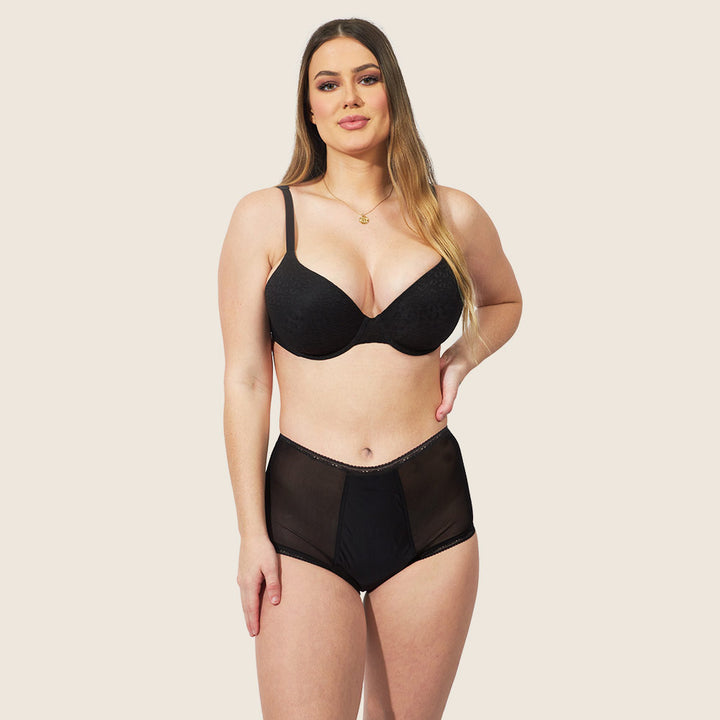 Lilova Period Proof Underwear Leak Free Menstrual Panty Built In Absorbent Undies Best Cycle Protection Panties Brief Stella High-Waist