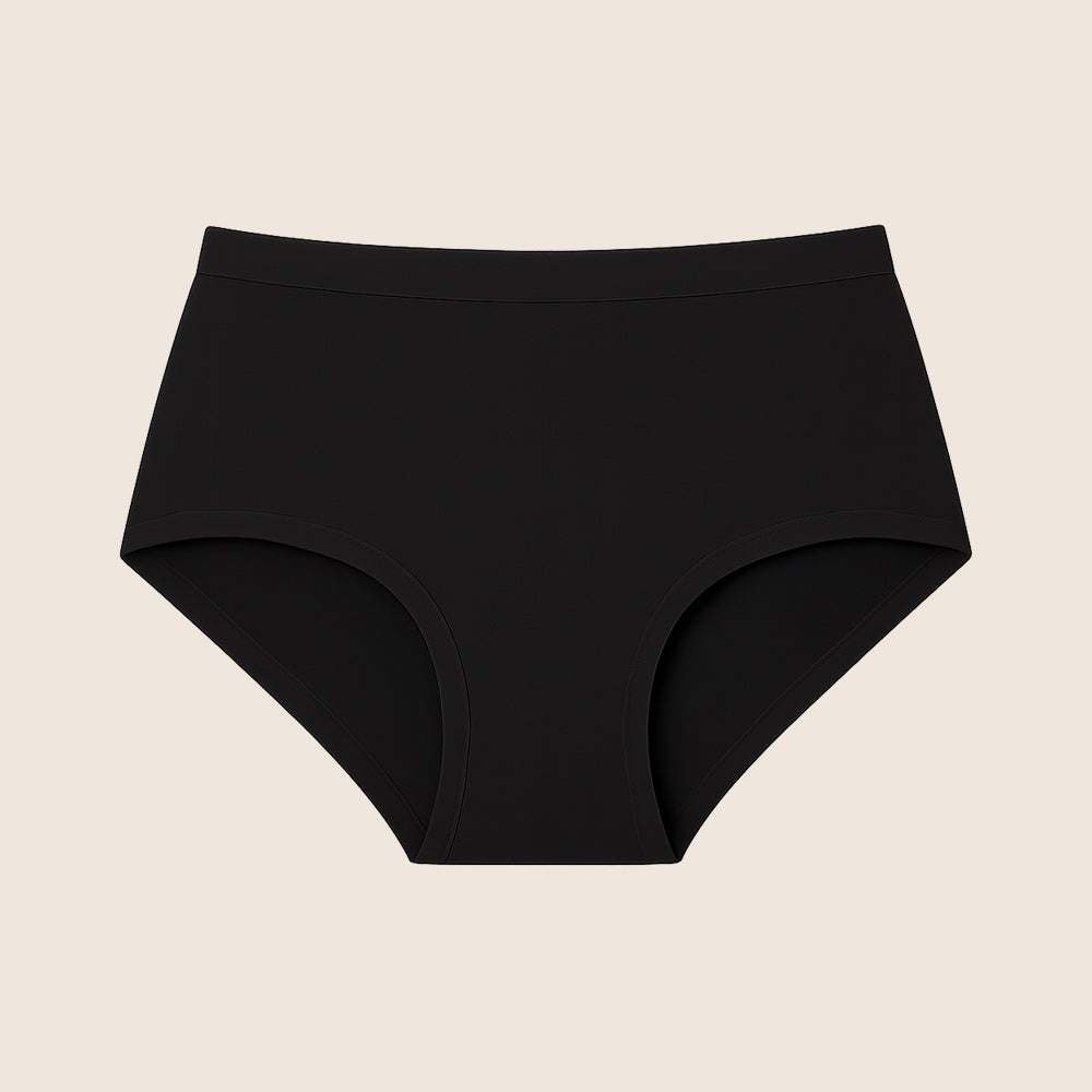 Lilova Period Proof Underwear Leak Free Menstrual Panty Built In Absorbent Undies Best Cycle Protection Panties Jade Cotton Brief heavy absorbency