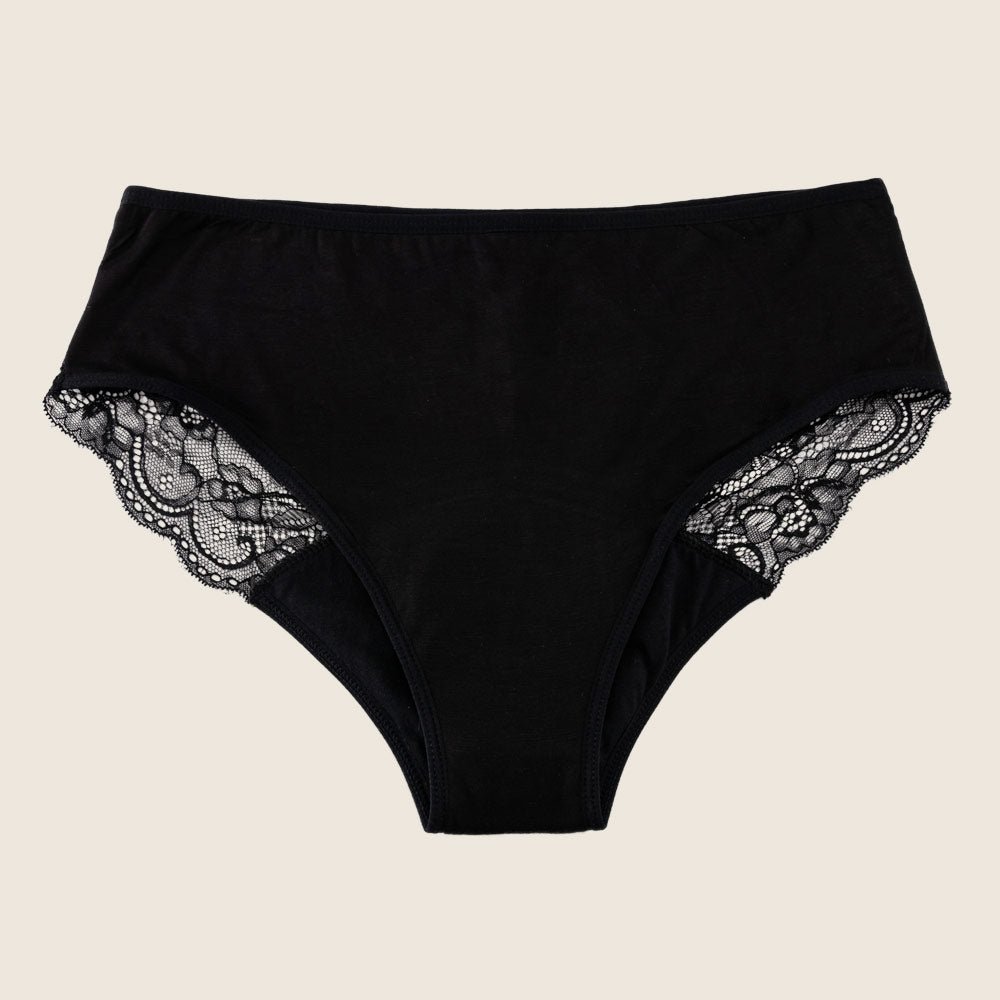 Lilova Period Proof Underwear Leak Free Menstrual Panty Built In Absorbent Undies Best Cycle Protection Panties Lace Bamboo High-Waist