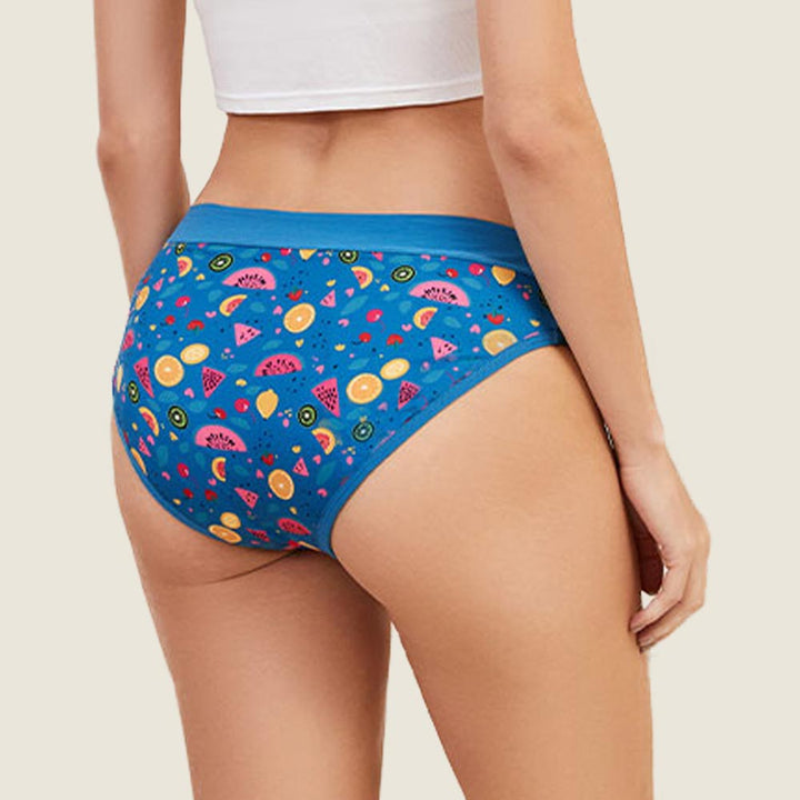 Lilova Period Proof Underwear Leak Free Menstrual Panty Built In Pad Absorbent Undies Best Cycle Protection Panties Teen Teenager Tween Lily Cotton Bikini #color_fruit-punch