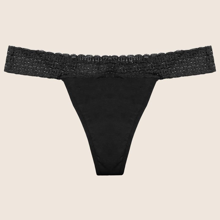 Lilova Period Proof Underwear Thong Leak Free Menstrual Panty Built In Absorbent Undies Best Cycle Protection Panties Organic Cotton