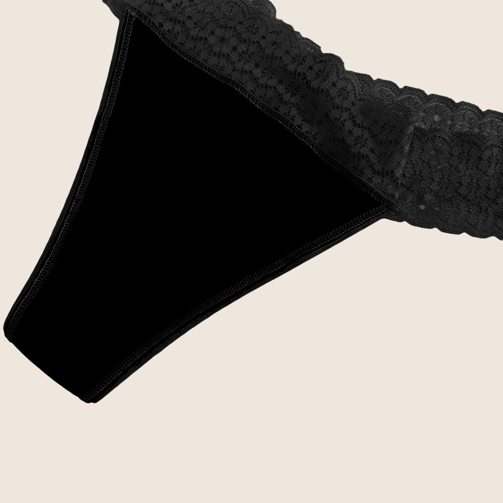 Lilova Period Proof Underwear Thong Leak Free Menstrual Panty Built In Absorbent Undies Best Cycle Protection Panties Organic Cotton