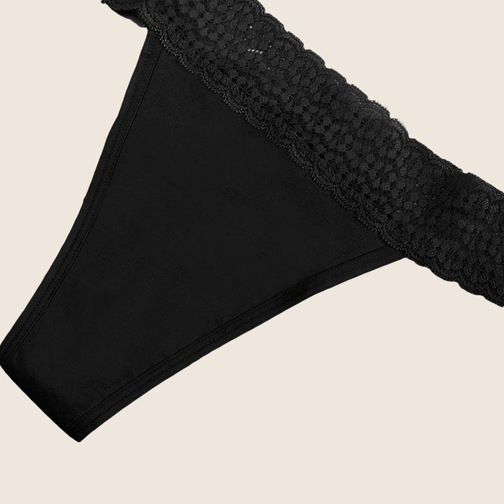 Lilova Period Proof Underwear Thong Leak Free Menstrual Panty Built In Absorbent Undies Best Cycle Protection Panties Organic Cotton