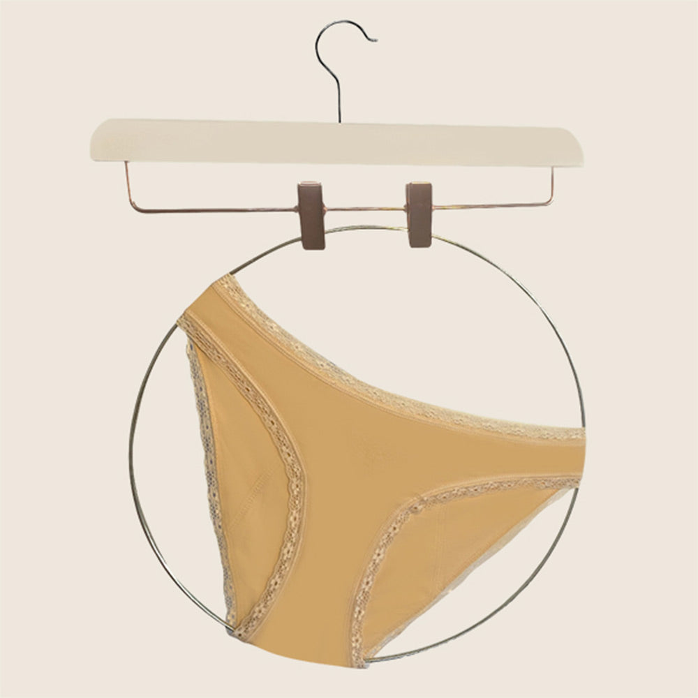 Lilova Period Proof Underwear Leak Free Menstrual Panty Built In Absorbent Undies Best Cycle Protection Panties Brief Mia Cotton Bikini heavy absorbency #color_beige