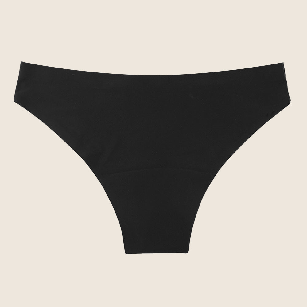 Lilova Period Proof Underwear Leak Free Menstrual Panty Built In Absorbent Undies Best Cycle Protection Panties Brief Seamless Second Skin Cheeky #color_black