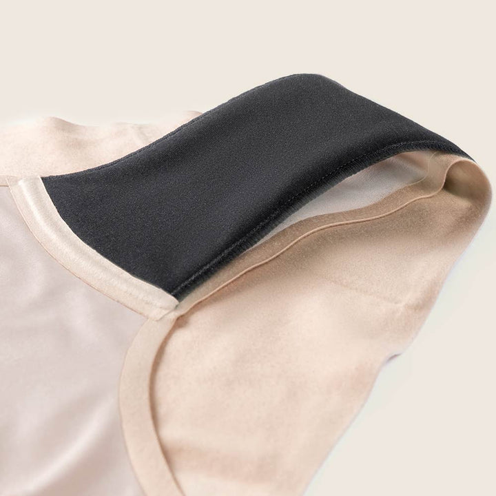 Lilova Period Proof Underwear Leak Free Menstrual Panty Built In Absorbent Undies Best Cycle Protection Panties Brief Seamless Soft-Brushed Cloud Bikini #color_beige