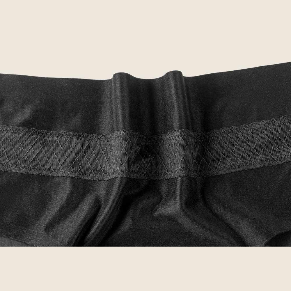 Lilova Period Proof Underwear Leak Free Menstrual Panty Built In Absorbent Undies Best Cycle Protection Panties Brief Seamless Soft-Brushed Cloud Hipster #color_black