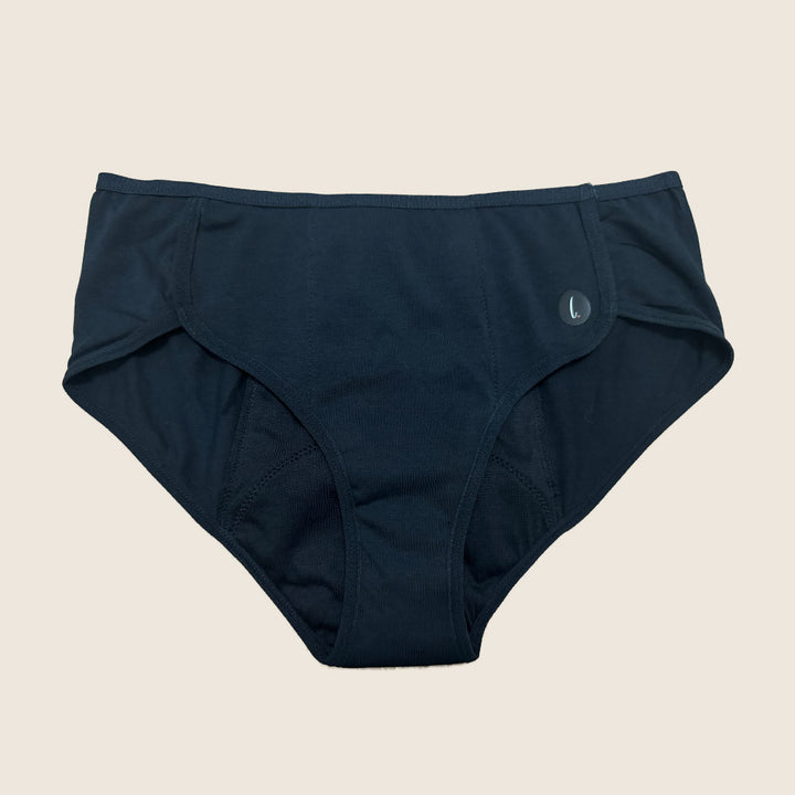Lilova Period Proof Underwear Leak Free Menstrual Panty Built In Pad Absorbent Undies Best Cycle Protection Panties Teen Teenager Tween Sloane Organic Cotton Hipster #color_black