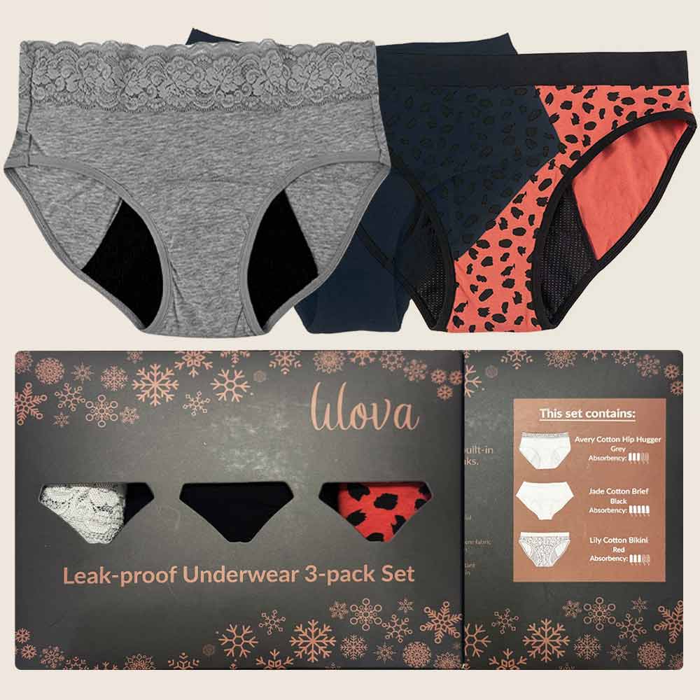 FESTIVE 3-PACK ORGANIC COTTON SAVER SET