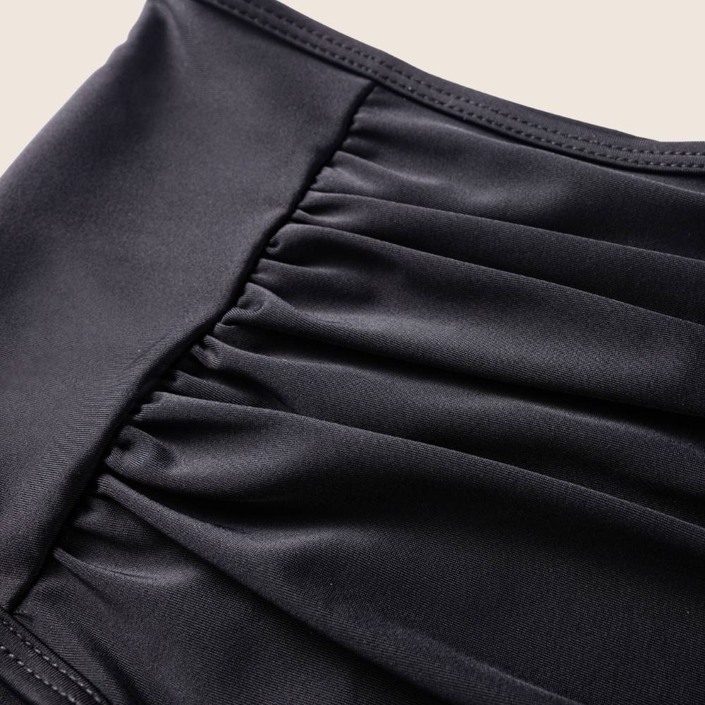 Swimwear Pleated High-Waist Bottom