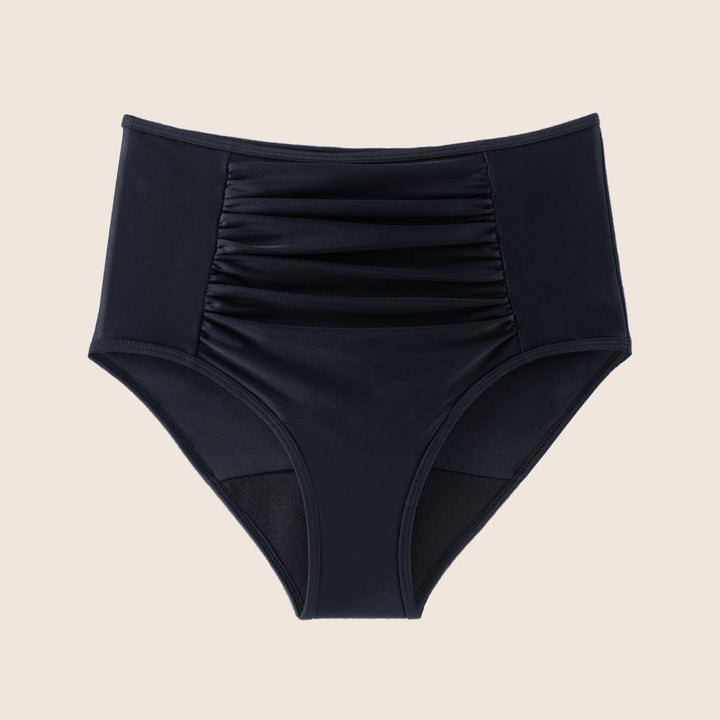 Swimwear Pleated High-Waist Bottom