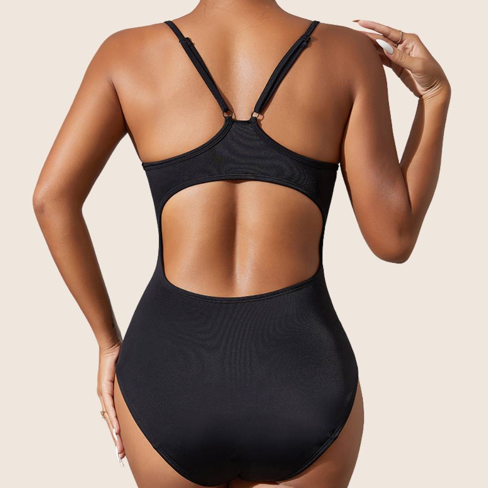 Teens Square Neck One-Piece Swimsuit - Lilova