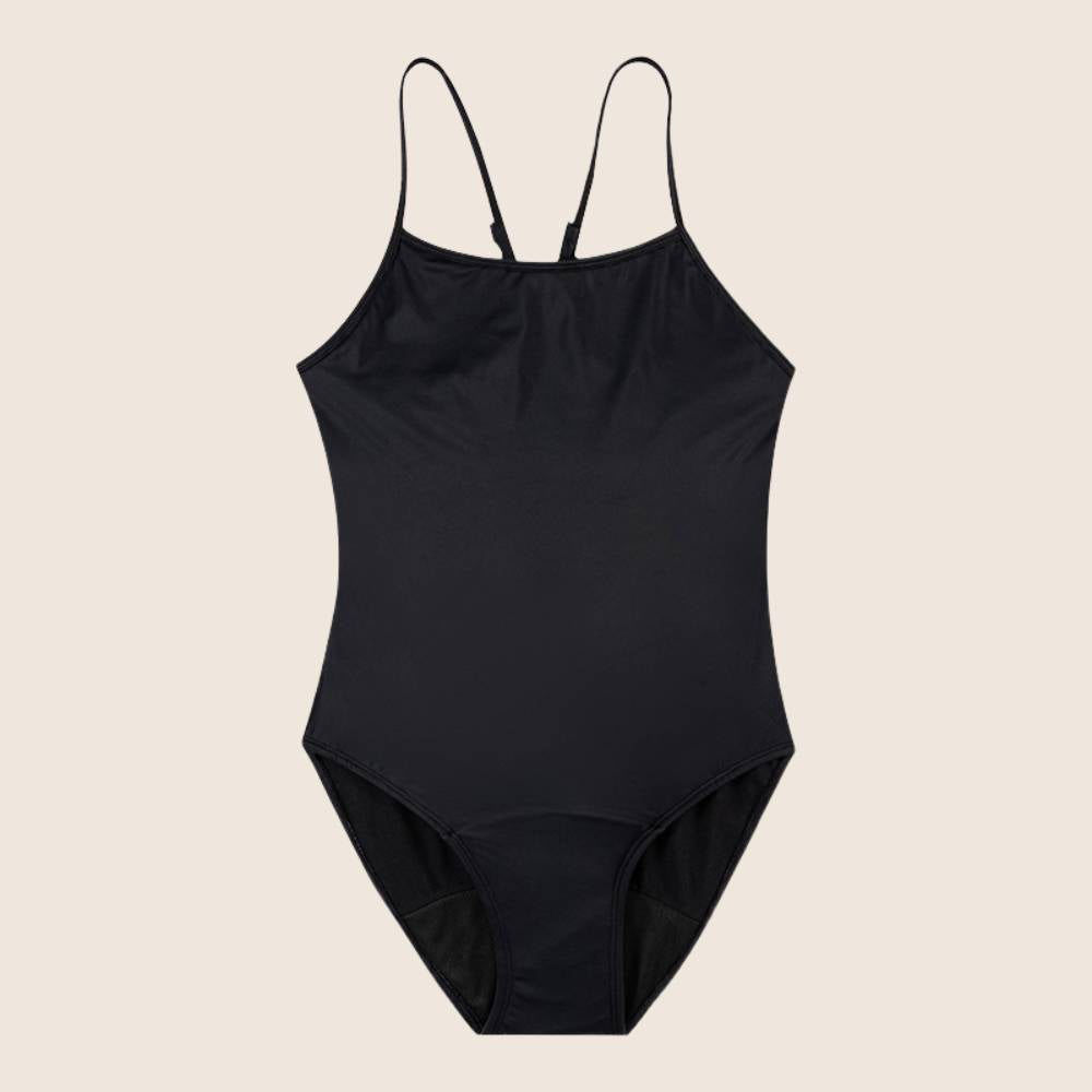 Teens Square Neck One-Piece Swimsuit - Lilova