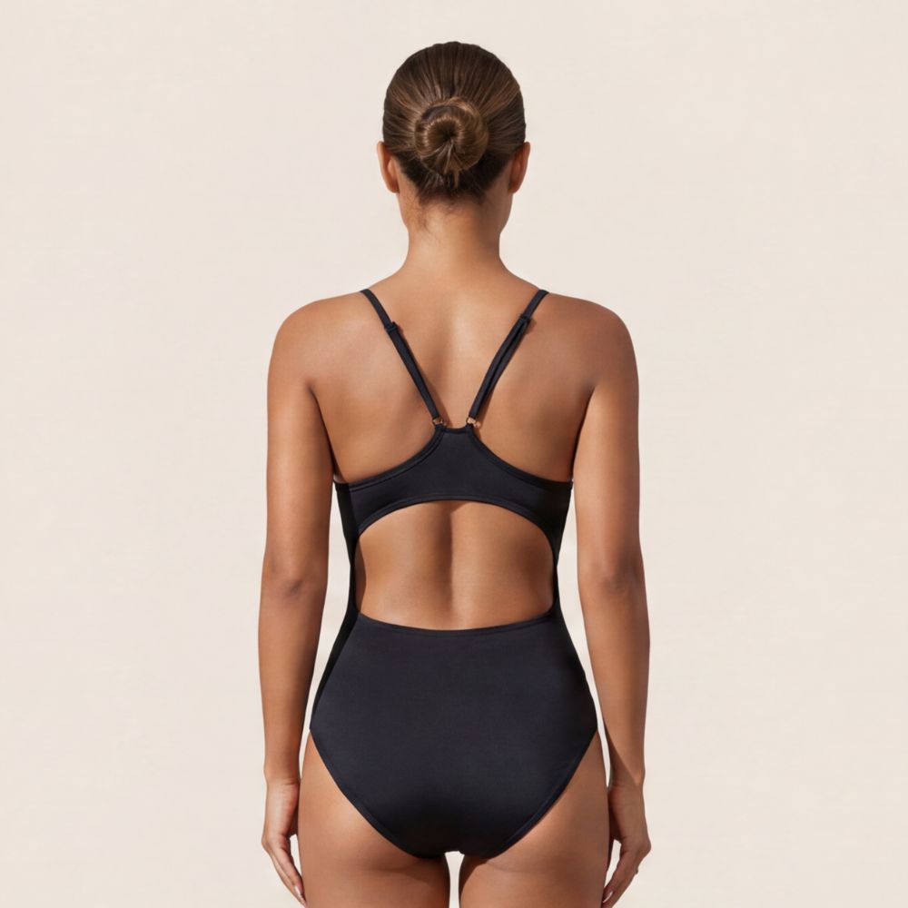Teens Square Neck One-Piece Swimsuit - Lilova