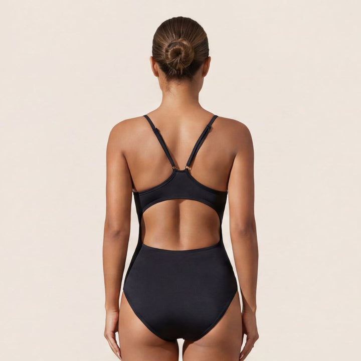 Teens Square Neck One-Piece Swimsuit - Lilova