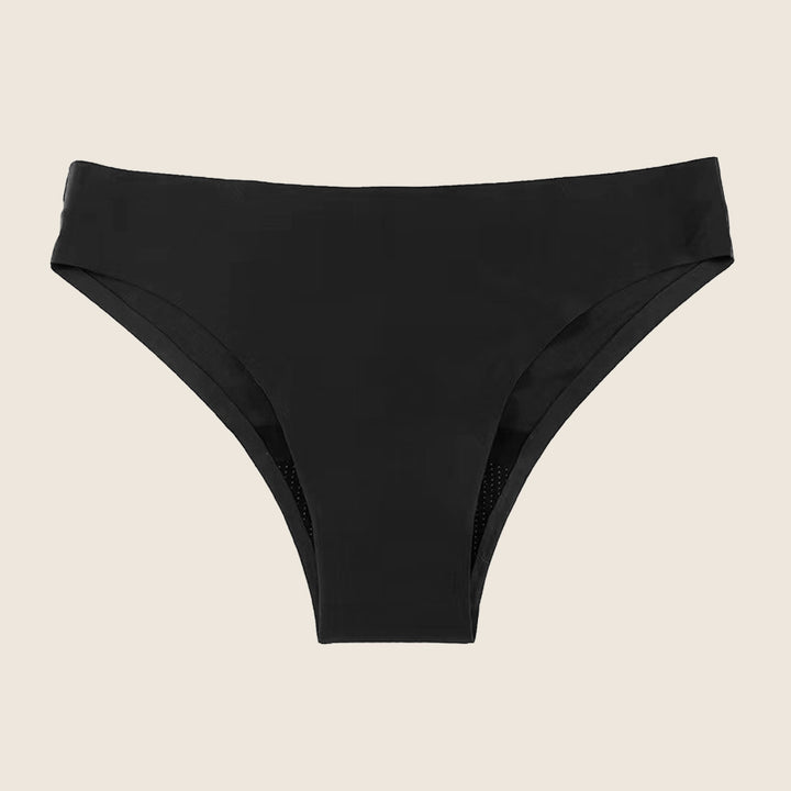 Lilova Period Proof Underwear Leak Free Menstrual Panty Built In Absorbent Undies Best Cycle Protection Panties Brief Seamless Second Skin Cheeky #color_black