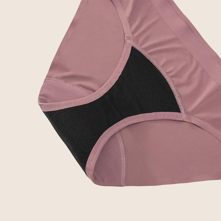 Lilova Period Proof Underwear Leak Free Menstrual Panty Built In Absorbent Undies Best Cycle Protection Panties heavy absorbency Brief Seamless Second Skin Bikini #color_coffee