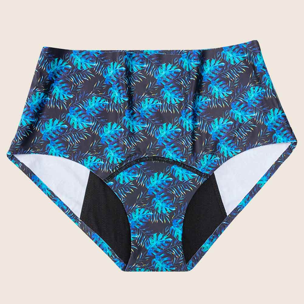 Lilova Period Proof Underwear Leak Free Menstrual Panty Built In Absorbent Undies Best Cycle Protection Panties Brief Seamless Second Skin Hipster #color_tropical-blue