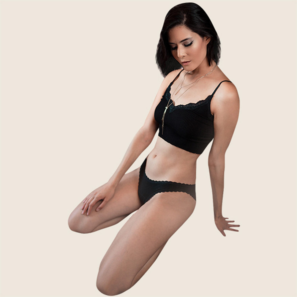Summer New Meow Claw Cup Deep V Smooth Traceless Underwear Women's